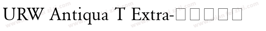 URW Antiqua T Extra字体转换